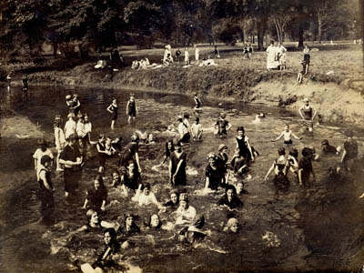 Girls Swimming in the Bronx River, 1917 (PBP-1156)