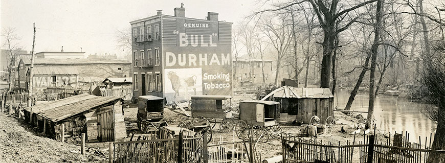 Buildings Along the Bronx River, 19 March 1912 (PBP-23). 