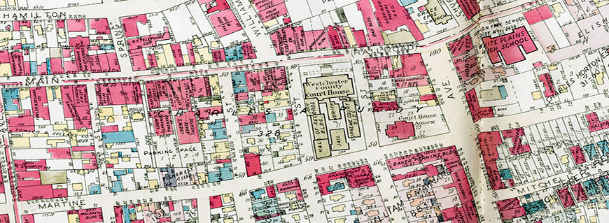 Portion of map of White Plains from 1930 Atlas (Vol 2, pg 24)