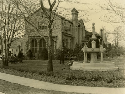 Location of disc in garden of Mr. Terranova’s residence at N.W. corner of Washington Ave. and Peace St., Pelham Manor, N.Y., April 16, 1935 (PCS 005)
