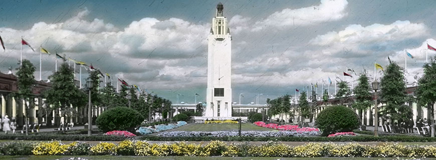 Music Tower and Midway at Playland, ca. 1932 (PLS-1605).