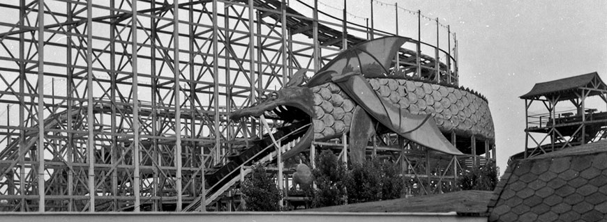 Dragon Coaster at Playland, ca. 1930 (PPL-4195). 